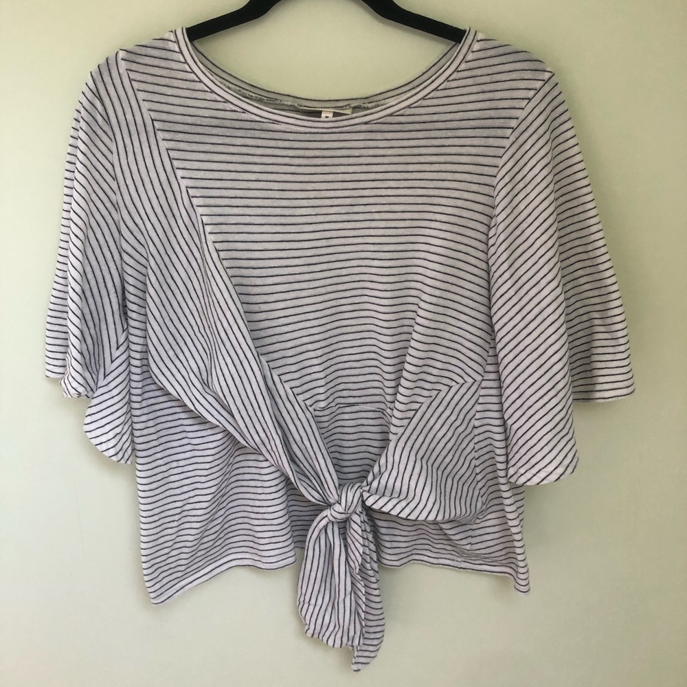 Belle Du Jour Front Tie Blouse